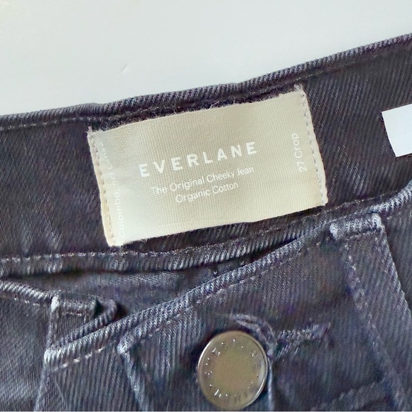 Everlane Original Cheeky High-Rise Jeans Black 27 - Picture 4 of 9